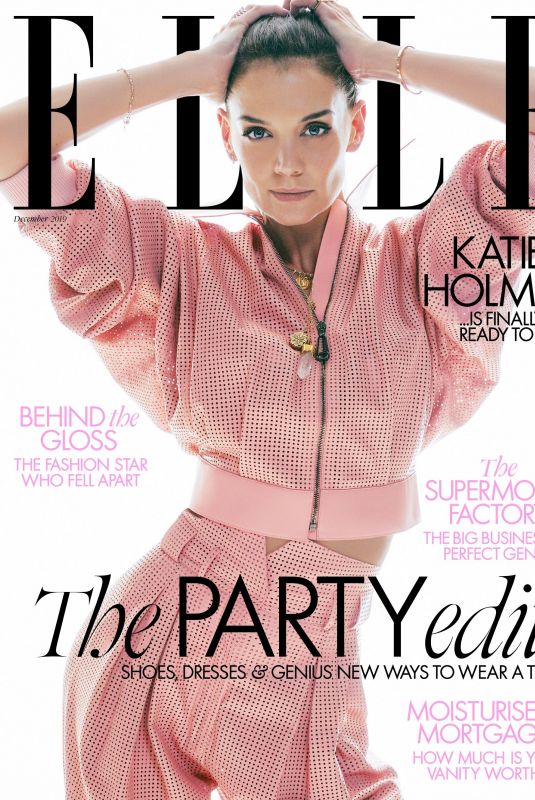 KATIE HOLMES in Elle Magazine, UK December 2019