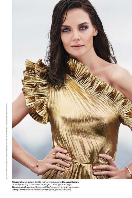 KATIE HOLMES in Shape Magazine, December 2019 Issue