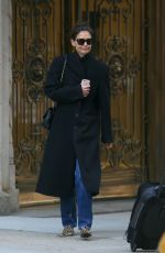 KATIE HOLMES Leaves Her Apartment in New York 11/26/2019