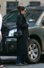 KATIE HOLMES Leaves Her Apartment in New York 11/26/2019