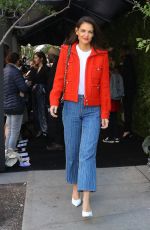 KATIE HOLMES Leaves Tribeca Chanel Women