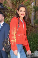 KATIE HOLMES Leaves Tribeca Chanel Women