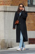 KATIE HOLMES Out and About in New York 11/11/2019