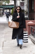 KATIE HOLMES Out Shopping in New York 11/22/2019