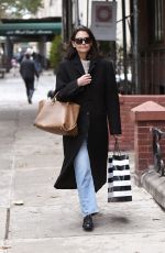 KATIE HOLMES Out Shopping in New York 11/22/2019