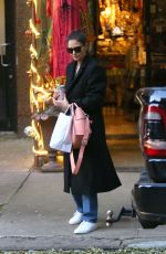 KATIE HOLMES Out Shopping in New York 11/25/2019