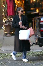 KATIE HOLMES Out Shopping in New York 11/25/2019