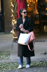 KATIE HOLMES Out Shopping in New York 11/25/2019