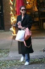 KATIE HOLMES Out Shopping in New York 11/25/2019