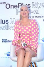 KATY PERRY and JACQUELINE FERNANDEZ at Oneplus Music Festival Press Conference in Mumbai 11/12/2019