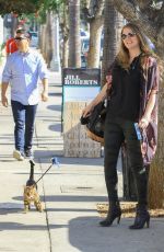 KAYLA TABISH Out with Her Bengal Cat in Studio City 11/07/2019