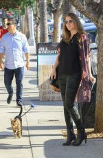 KAYLA TABISH Out with Her Bengal Cat in Studio City 11/07/2019