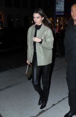 KENDALL JENNER Arrives at Gigi Hadid