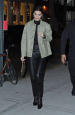 KENDALL JENNER Arrives at Gigi Hadid