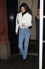 KENDALL JENNER in Blue Denim Out in New York 11/20/2019