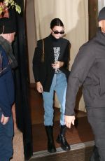 KENDALL JENNER Leaves Her Hotel in New York 11/17/2019