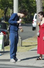 KIERNAN SHIPKA and Timothee Chalamet Out for Coffee in Los Angeles 11/04/2019