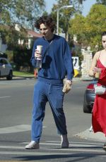 KIERNAN SHIPKA and Timothee Chalamet Out for Coffee in Los Angeles 11/04/2019