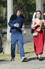 KIERNAN SHIPKA and Timothee Chalamet Out for Coffee in Los Angeles 11/04/2019