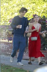 KIERNAN SHIPKA and Timothee Chalamet Out for Coffee in Los Angeles 11/04/2019