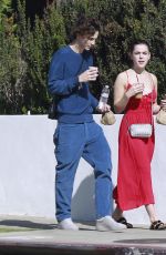 KIERNAN SHIPKA and Timothee Chalamet Out for Coffee in Los Angeles 11/04/2019