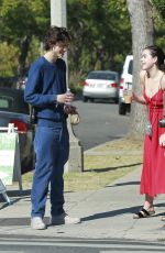 KIERNAN SHIPKA and Timothee Chalamet Out for Coffee in Los Angeles 11/04/2019