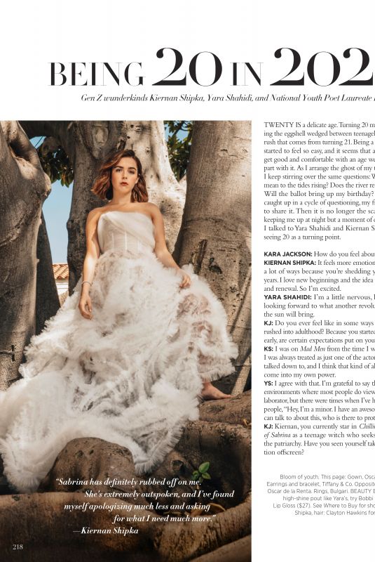 KIERNAN SHIPKA and YARA SHAHIDI in Harper’s Bazaar Magazine, December 2019/January 2020