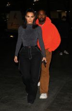 KIM KARDASHIAN and Kanye West Night Out in Houston 11/16/2019