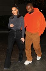 KIM KARDASHIAN and Kanye West Night Out in Houston 11/16/2019