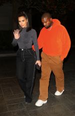 KIM KARDASHIAN and Kanye West Night Out in Houston 11/16/2019