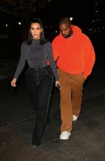 KIM KARDASHIAN and Kanye West Night Out in Houston 11/16/2019