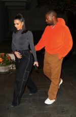 KIM KARDASHIAN and Kanye West Night Out in Houston 11/16/2019