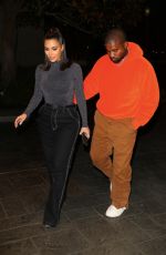 KIM KARDASHIAN and Kanye West Night Out in Houston 11/16/2019