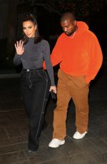 KIM KARDASHIAN and Kanye West Night Out in Houston 11/16/2019