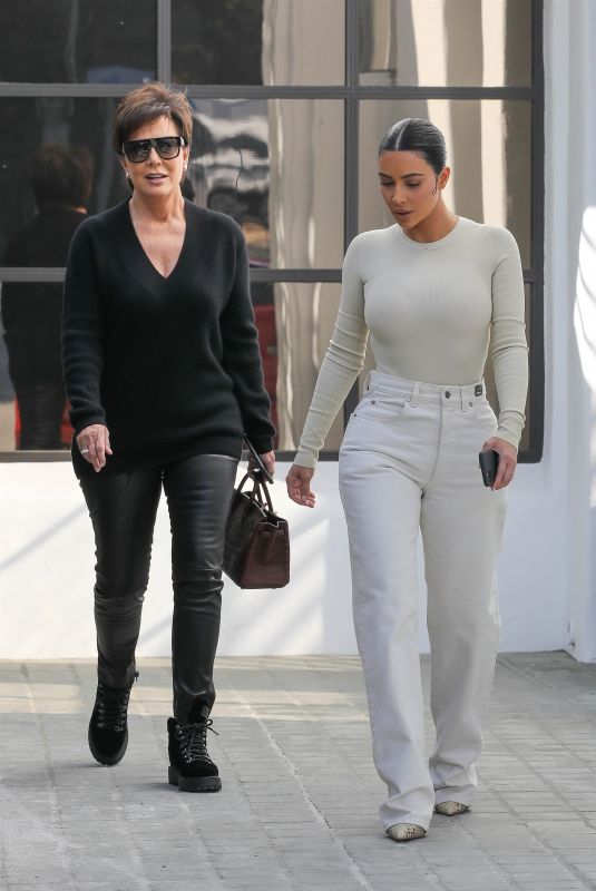 KIM KARDASHIAN and KRIS JENNER Out in Calabasas 11/19/2019