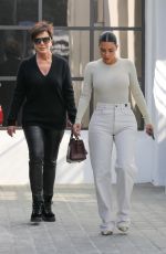 KIM KARDASHIAN and KRIS JENNER Out in Calabasas 11/19/2019