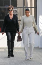 KIM KARDASHIAN and KRIS JENNER Out in Calabasas 11/19/2019