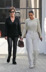 KIM KARDASHIAN and KRIS JENNER Out in Calabasas 11/19/2019