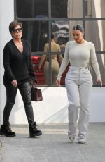 KIM KARDASHIAN and KRIS JENNER Out in Calabasas 11/19/2019