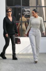 KIM KARDASHIAN and KRIS JENNER Out in Calabasas 11/19/2019