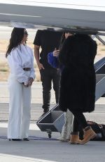 KIM, KOURTNEY and KHLOE KARDASHIAN at Van Nuys Airport 11/13/2019