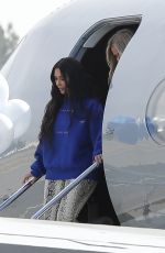 KIM, KOURTNEY and KHLOE KARDASHIAN at Van Nuys Airport 11/13/2019