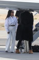 KIM, KOURTNEY and KHLOE KARDASHIAN at Van Nuys Airport 11/13/2019