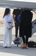 KIM, KOURTNEY and KHLOE KARDASHIAN at Van Nuys Airport 11/13/2019