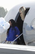KIM, KOURTNEY and KHLOE KARDASHIAN at Van Nuys Airport 11/13/2019