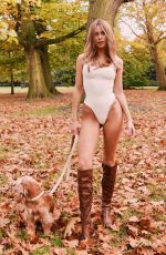 KIMBERLEY GARNER on the Set of a Photoshoot at Hyde Park in London 11/21/2019