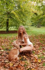 KIMBERLEY GARNER on the Set of a Photoshoot at Hyde Park in London 11/21/2019