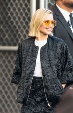 KRISTEN BELL Arrives at Jimmy Kimmel in Los Angeles 11/07/2019