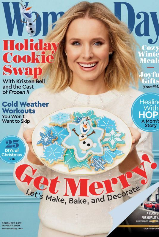 KRISTEN BELL in Woman’s Day Magazine, December 2019