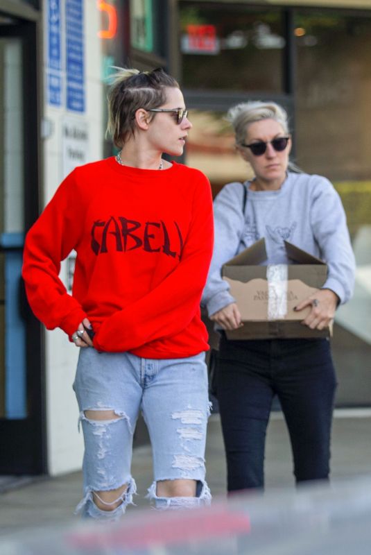 KRISTEN STEWART and DYLAN MEYER at a Wive Shop in Los Feliz 11/26/2019